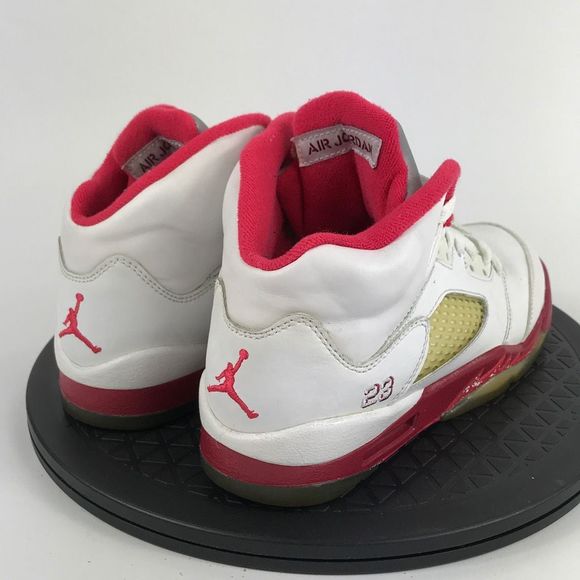 Nike Air Jordan 5 Retro Scarlet Fire Red 440892-101 Women’s Size 6 (4.5Y) - Picture 5 of 12